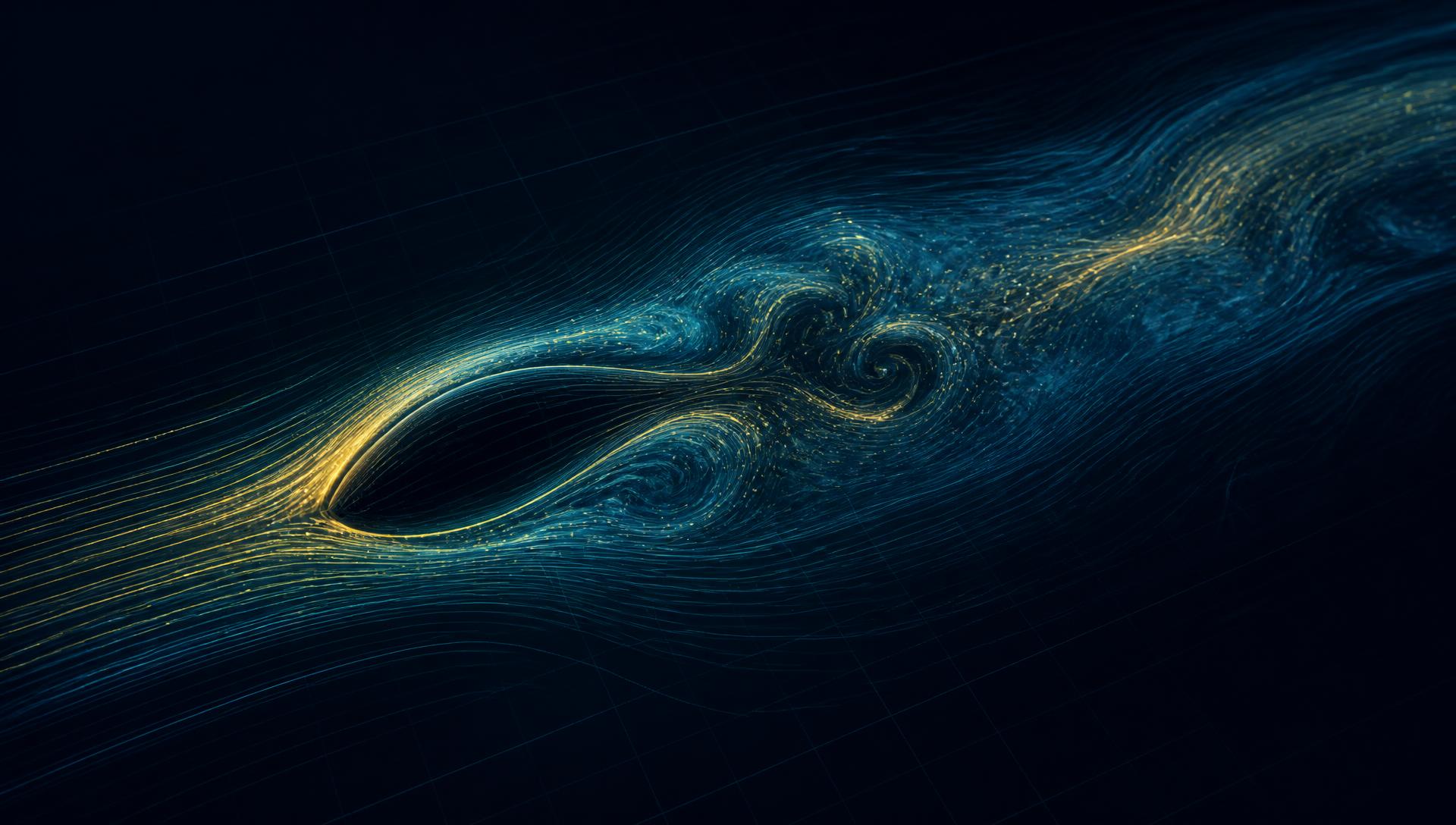 Faint CFD flow simulation background