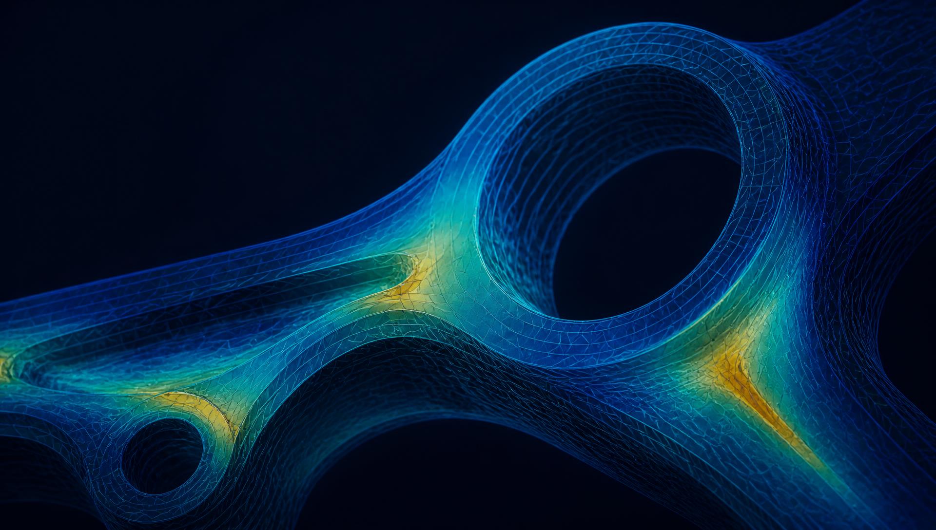 Faint FEA stress simulation background
